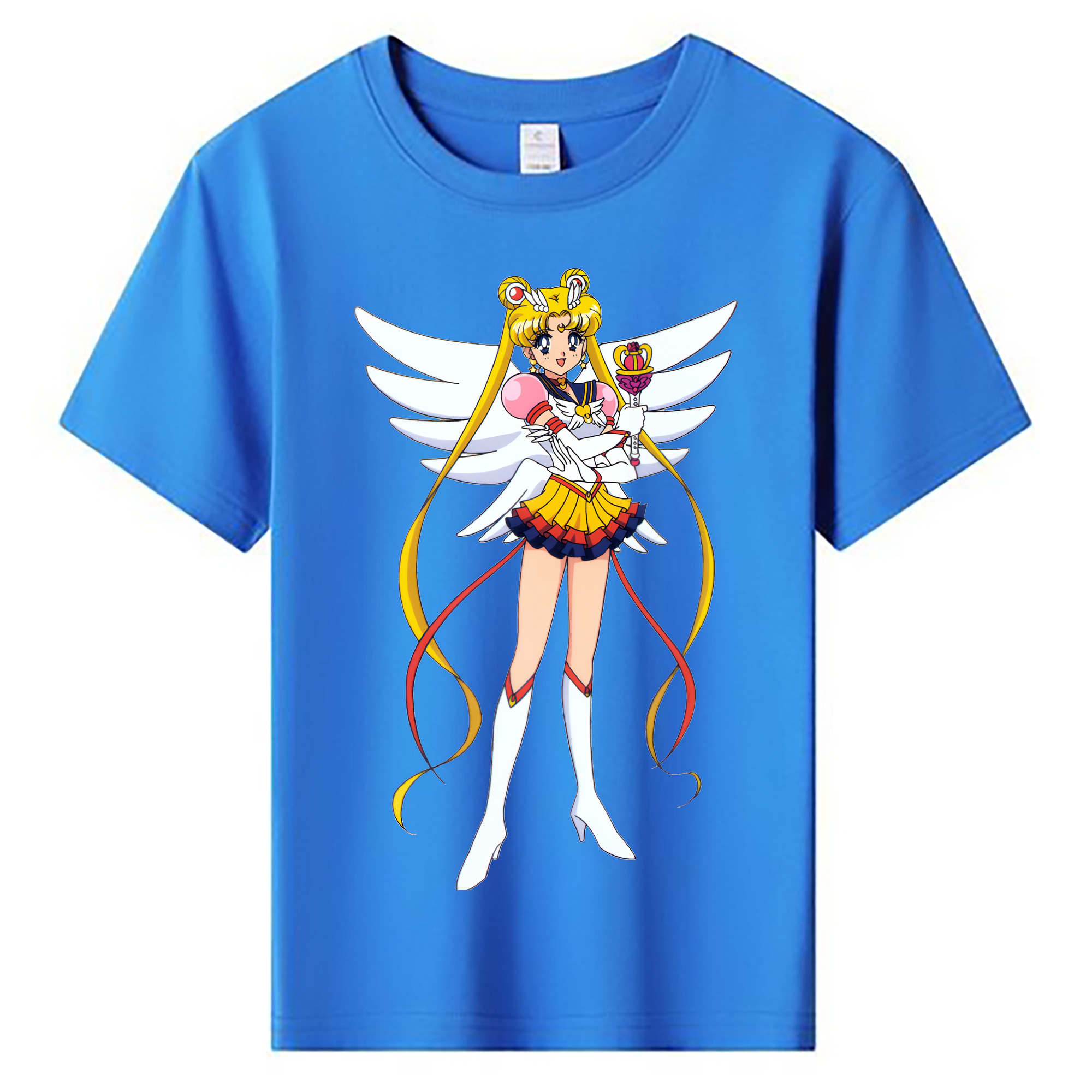 （画像用） 美少女戦士セーラームーン 月野 うさぎ つきの うさぎ Sailor Moon Tsukino Usagi 綿100％キッズTシャツ（フロントプリント）
